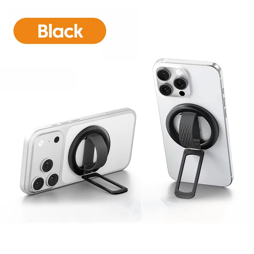 Magnetischer Telefonhalter Silikon-Fingerring-Schnalle Telefon-Tischhalter Faltbare Rutschfeste Stützhalterung für Magsafe