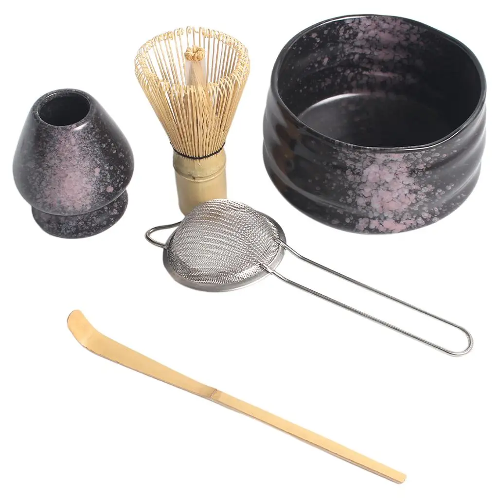 5 Items Stainless Sifter Japanese Set Matcha Ceremony Kit for Beginner