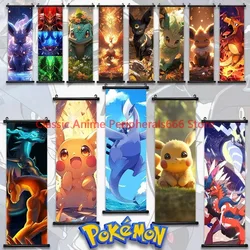 Pokemon Japanese Anime Pikachu Eevee Peripheral Poster Modern Room Decoration Picture Charizard Canvas Painting Wall