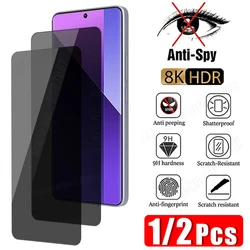 2PCS 1PC Privacy Glass for Redmi Note 12 11 10 9 8 Pro Plus 5G 11S 10S 9S 7 Anti-spy Protective Glass for Redmi 10 9 9A 9C 10C