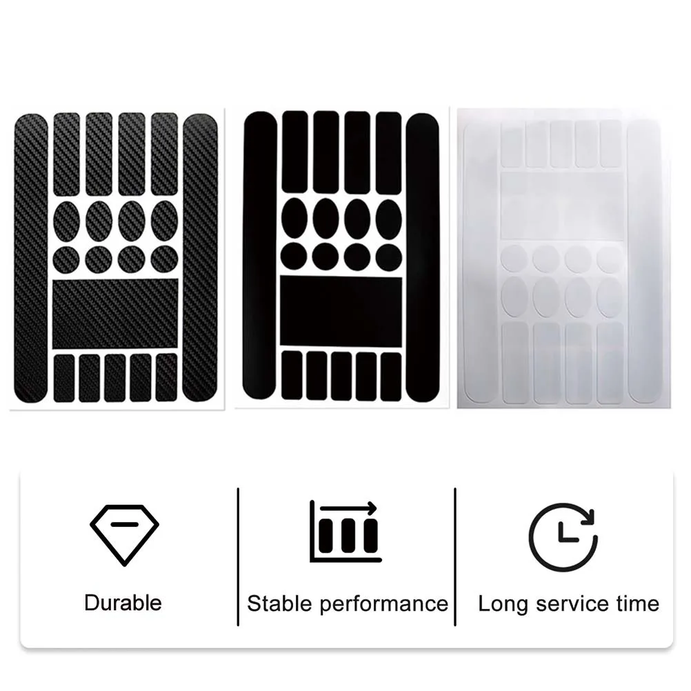 

5 Sheets Waterproof Bike Frame Protector Sticker Mountain Bicycle Anti-Scratch Frame Film Chain Decal Cycling Protective Guard