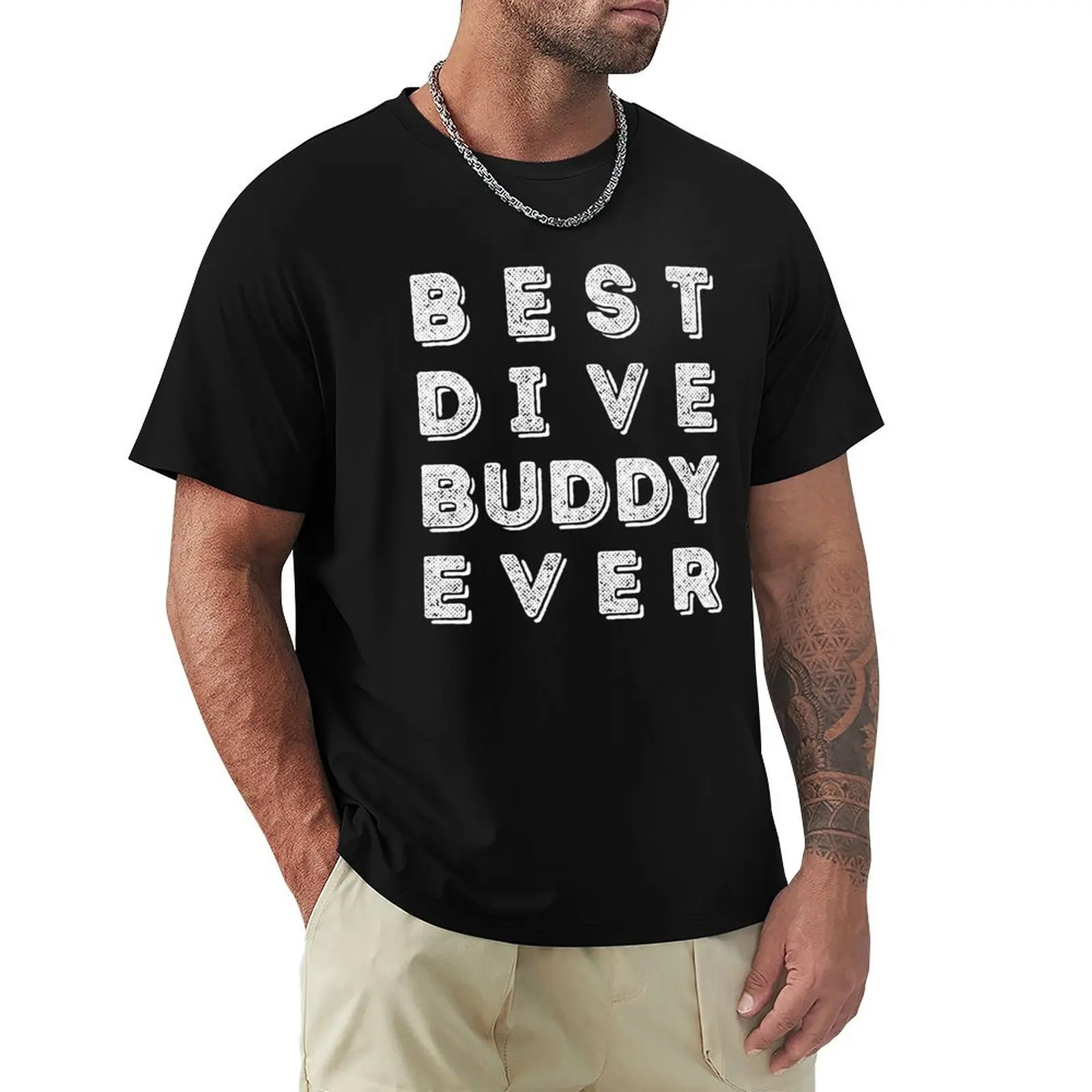 Best Dive Buddy Ever T-Shirt Casual Light Summer Short Sleeve Top