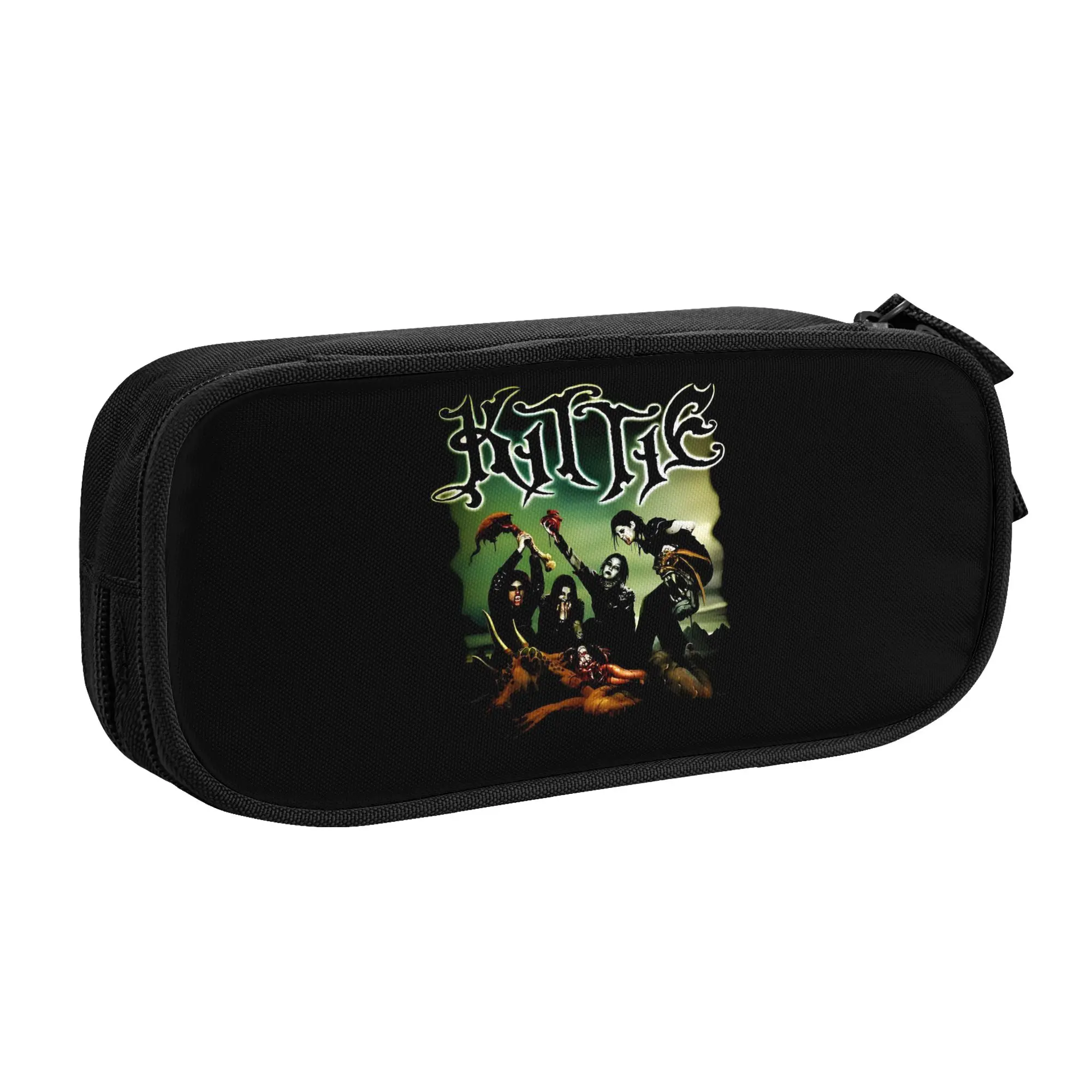Kittie Canadian Heavy Metal Band  Kawaii Pencil Cases Boy Girl Large Capacity  Pencil Pouch Student School