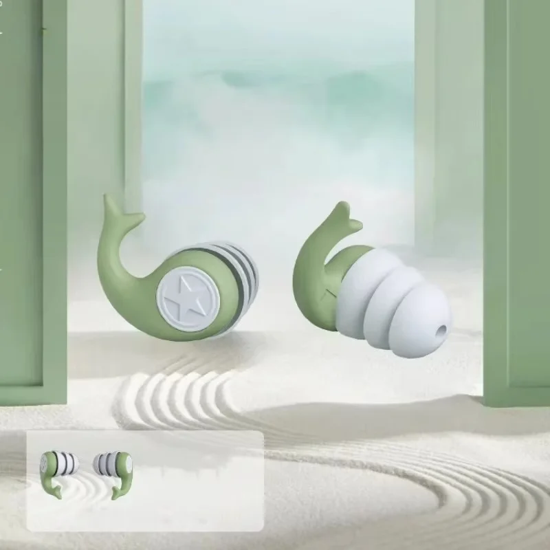 Anti Noise Silicone Earplug Sleep Noise Reduction Ear Plug Canceling Soundproof Ear Plugs Waterproof Swimming Soft Ear Protector