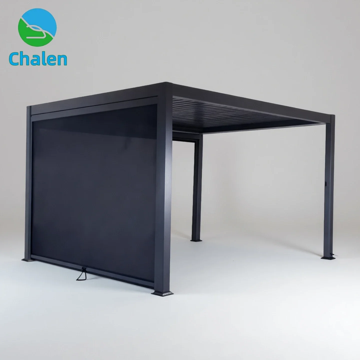 Aluminum Alloy Outdoor Louvered Pavilion Pergola Durable and Stylish Overhang Structure for Garden or Patio
