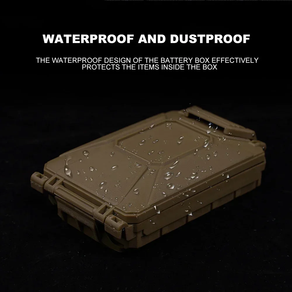 Battery Storage Box Tactical Case for CR2032 AAA 18650 18350 CR123A MOLLE Airsoft Vest Militar Modular Mag Pouch