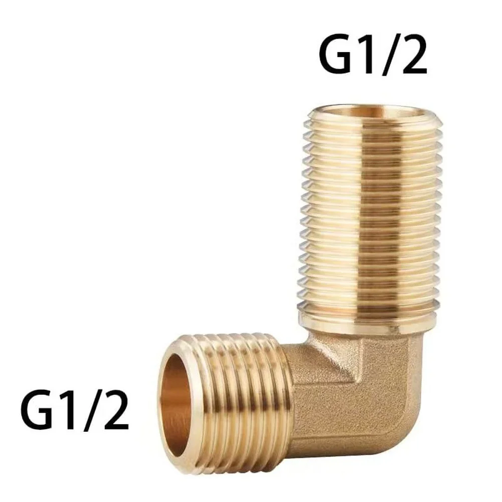 

2 шт. G1/2 наружная резьба настенный коленчатый разъем для кухонного крана латунь 90 градусов впускной фитинг для холодной и горячей воды устойчивый к ржавчине