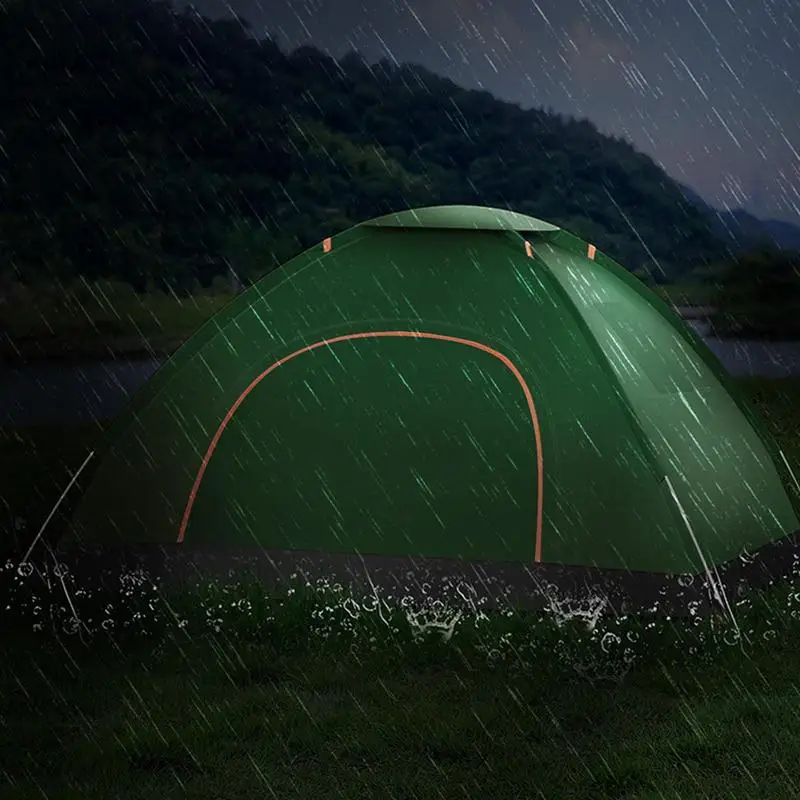 Waterproof Camping Tent Family Tent Portable Camping Supplies Sun Shelter 2 Person With Mesh Door Anti UV Waterproof For Beach