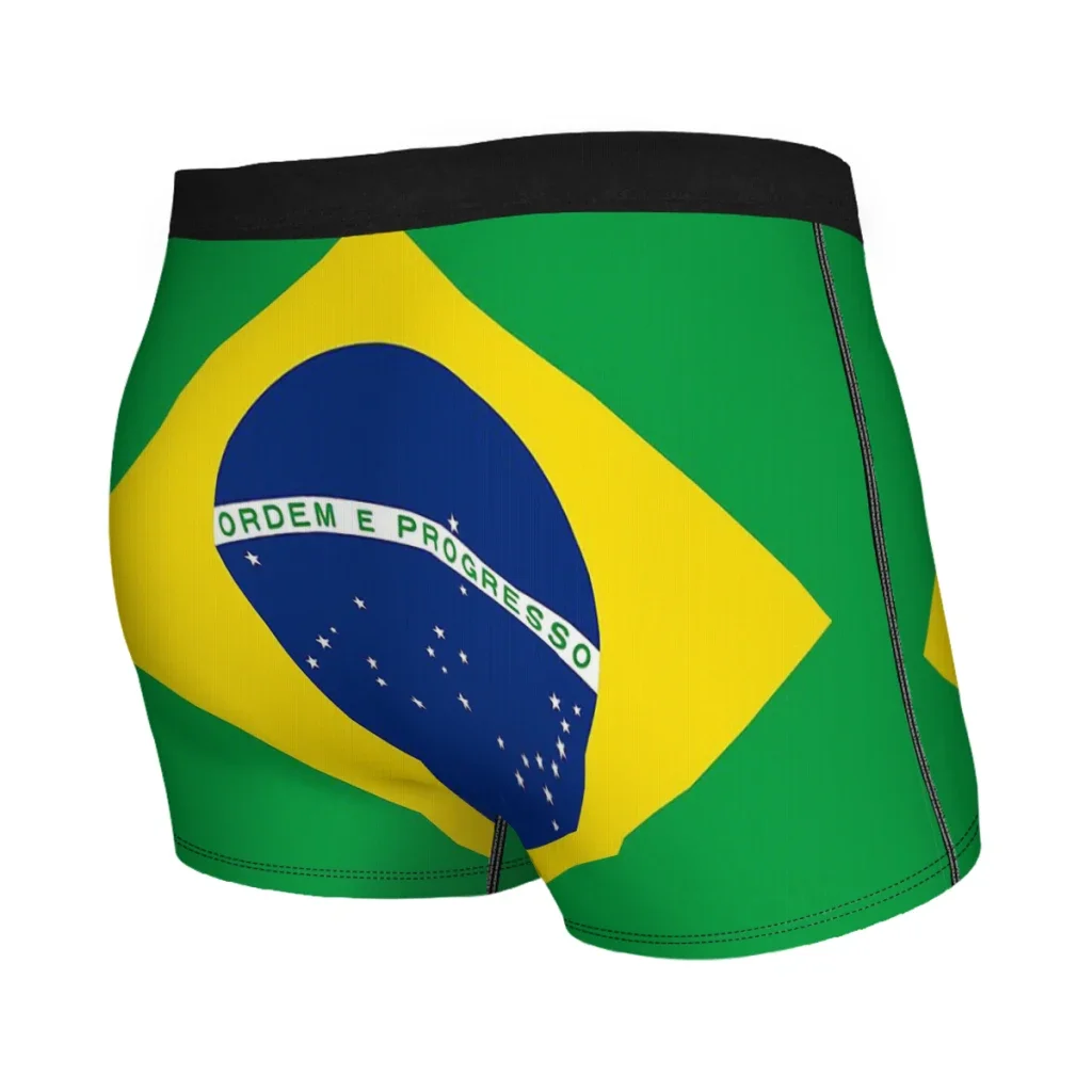 Brazilian Brazil Nation Underpants Breathbale Panties Male Underwear Sexy Shorts Boxer Briefs