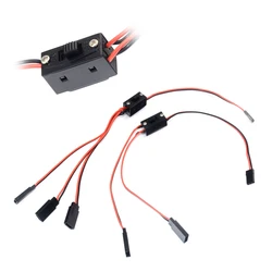 Futaba Plug RC Servo Extension Wire Cable Light Power On/Off Battery Switch For 1/10 Rc Crawler Car Trx6 Trx4 Tactical Boat fpv