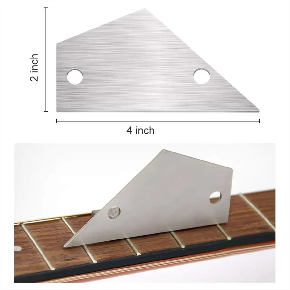 

(AD10) Защита для грифа гитары из нержавеющей стали, защита для грифа бас-гитары, инструменты для лютеров, протектор для грифа