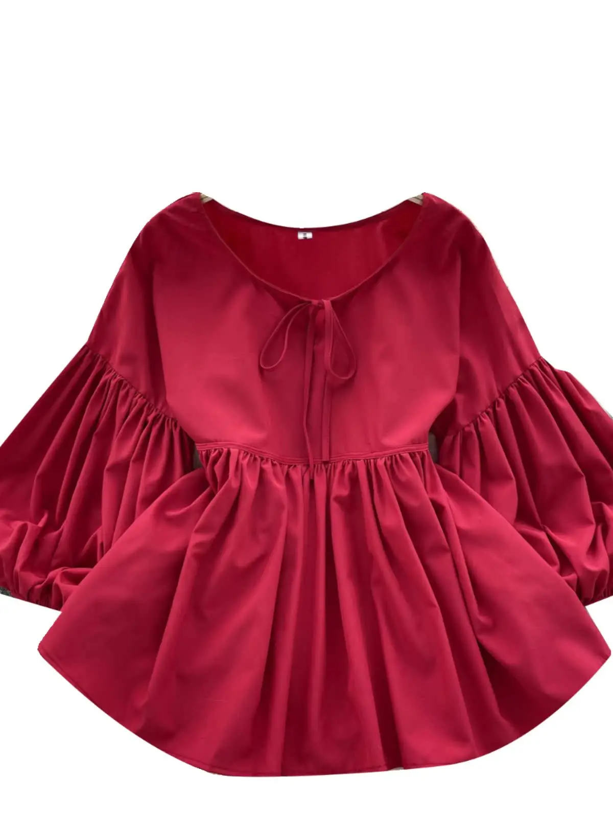 Retro Bubble Sve irt Cravatta a nastro dal design ampio da donna Autunno Inverno Lusso Ladylike Top coreano Sle Fibra di poliestere
