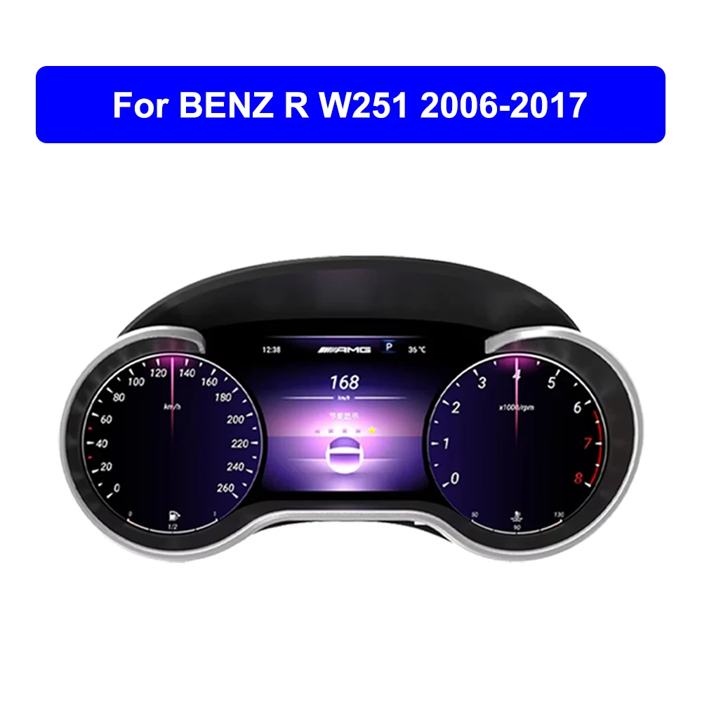 

Krando 12,3 дюймовый Linux Автомобильный цифровой кластер для Benz R W251 2006 - 2017 спидометр для кабины приборной панели