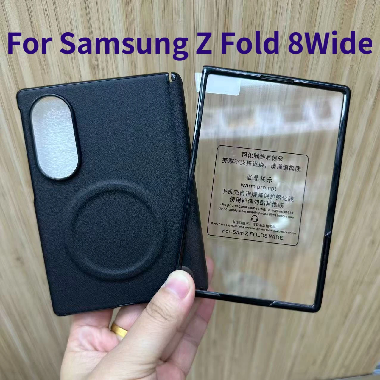 Business Leather Matte Magsafe Case For Samsung Galaxy Z Fold 8 Wide Fold8 ZFold Magnetic Screen Fold Protective Cover