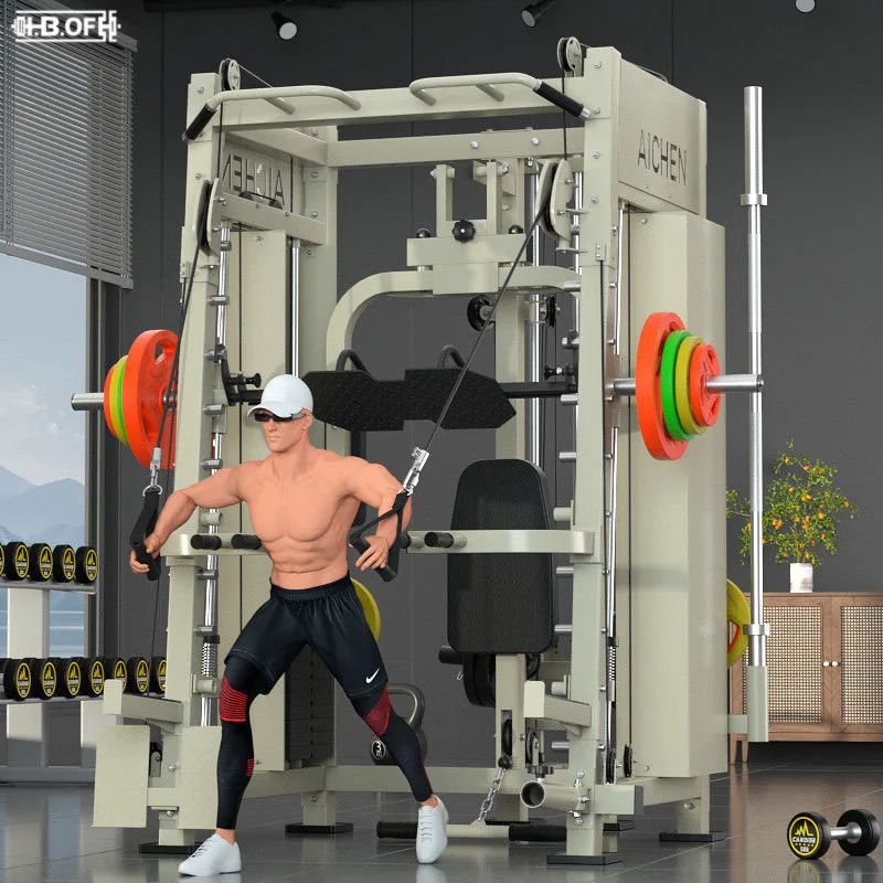 

High-End Multifunctional Smith Machine For Home Use/GYM, Flying Bird Chest Clip, Leg Training Pedal, Squat Bench Press Stand