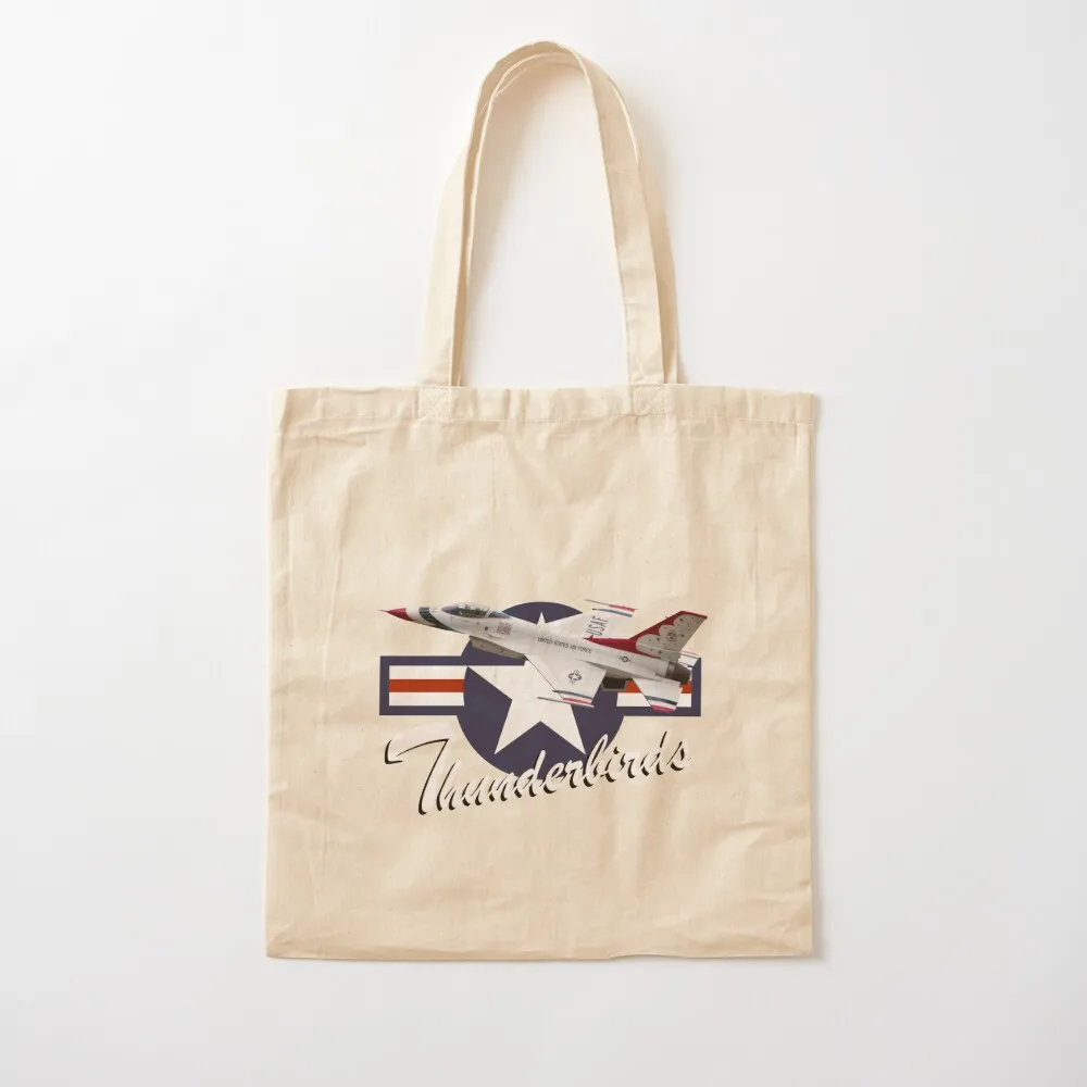 

USAF Thunderbird Tote Bag canvas bags supermarket folding bag sacs de shopping Canvas Tote Bag