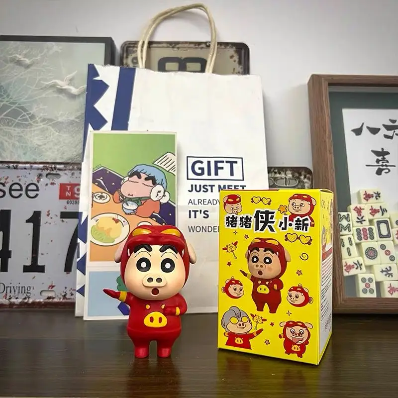 Crayon Shin-Chan Action Figure, Version Q, Modèle Kawaii Mignon, Personnages Anime, Ornements Collection, Affichage De Bureau, Jouet Cadeau, 10cm