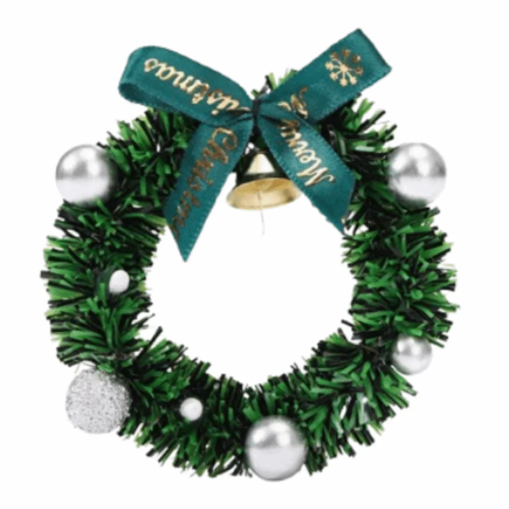 

Mini 3D Christmas Magnetic Wreaths Handmade Creative Simulated Christmas Garland Artificial Decorative