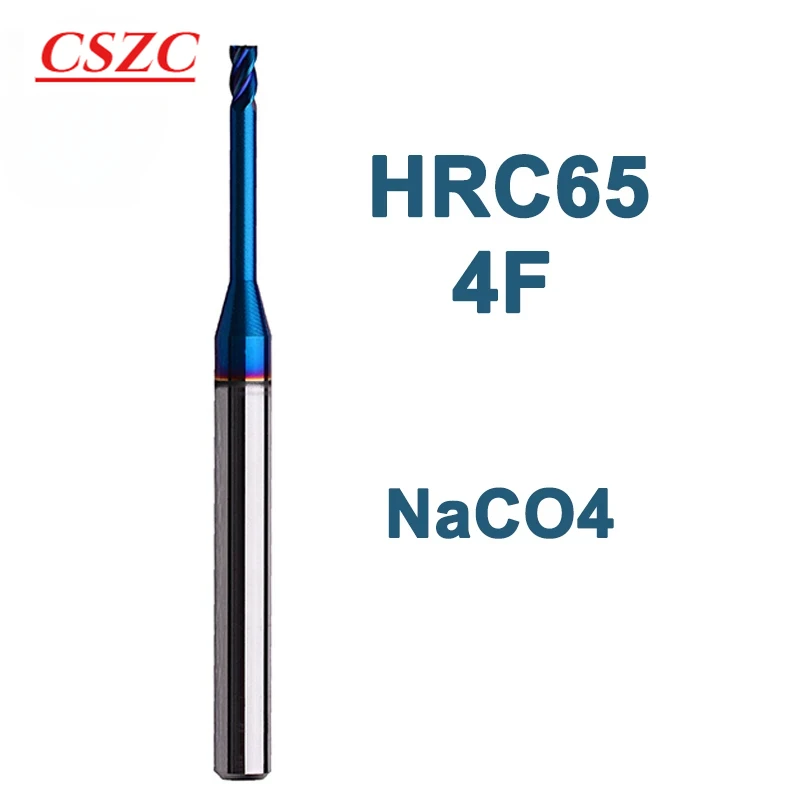 

HRC65 4 Flutes Deep Groove Tungsten Carbide End Mills Long Neck Milling Cutters CNC End Mill For Steel Extra Long Flute