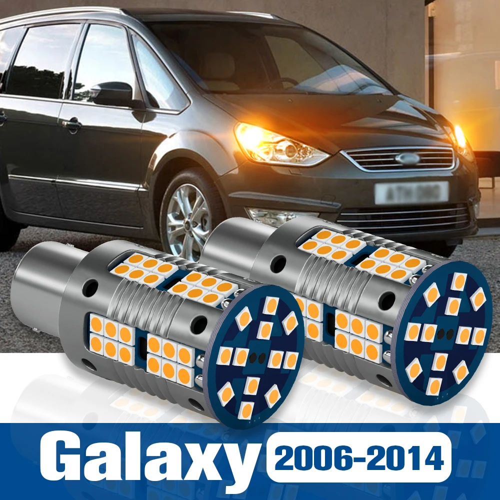 

2 шт., светодиодные лампы-поворотники для Ford Galaxy 2006 2007 2008 2009 2010 2011 2012 2013