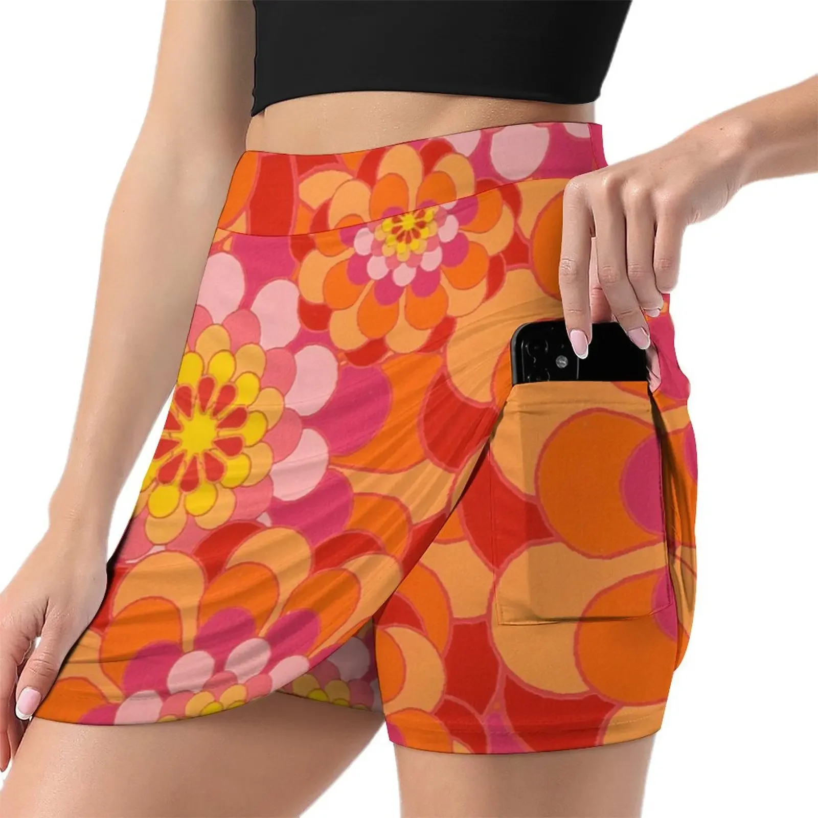 60s Flower Power - Yeah Baby! Mini Skirt Skirt for girls novelty in clothes Dresses