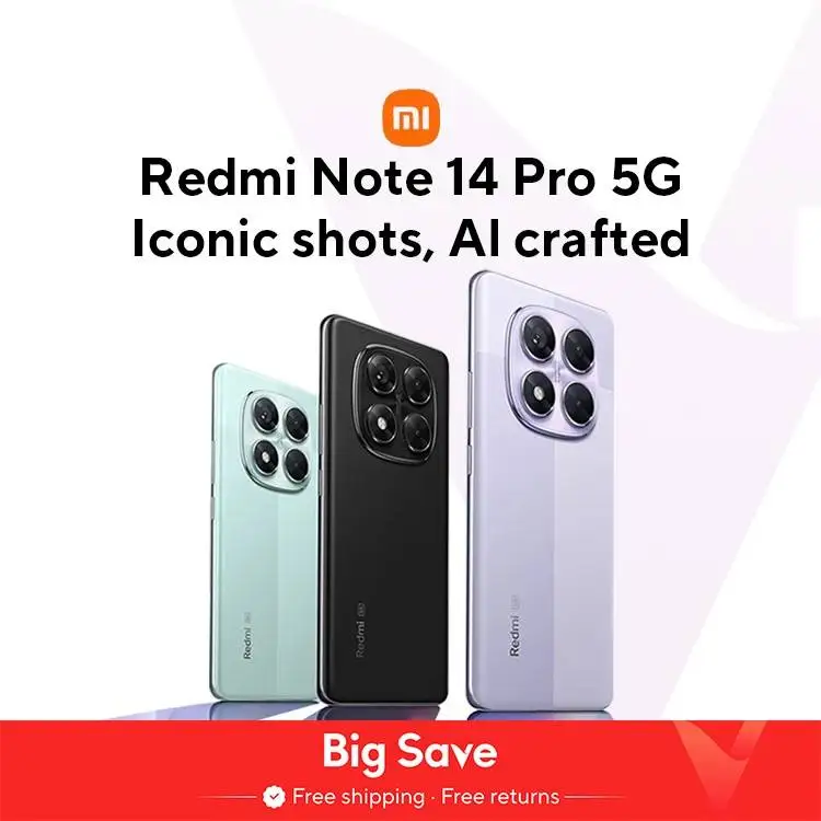 Weltpremiere Redmi Note 14 Pro 5G Globale Version Smartphone-Abmessung 7300 – Ultra NFC 200 MP Kamera 1,5 K 120 Hz AMOLED-Display