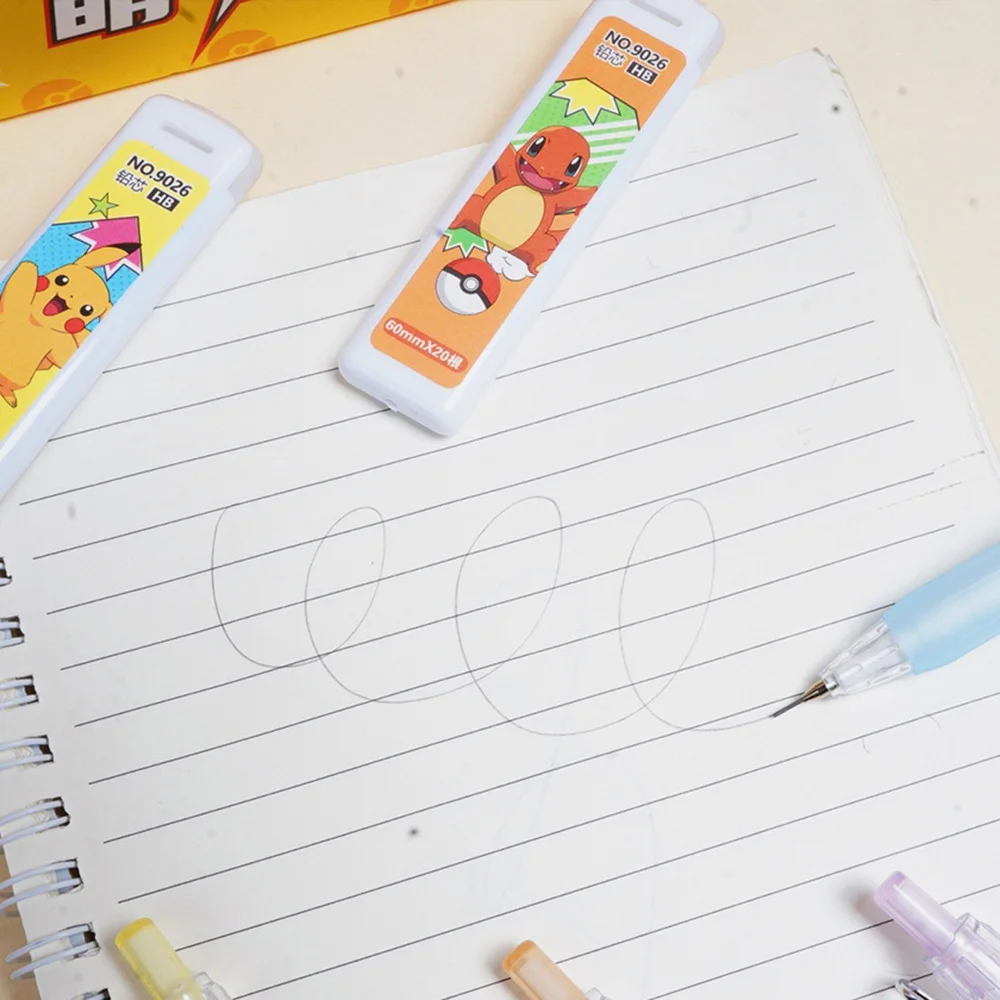 Pokemon Pikachu Mechanical Pencil Set Cartoon Squirtle Psyduck 0.5Mm Drawing Pencils School Office Study Stationery Gifts view 5