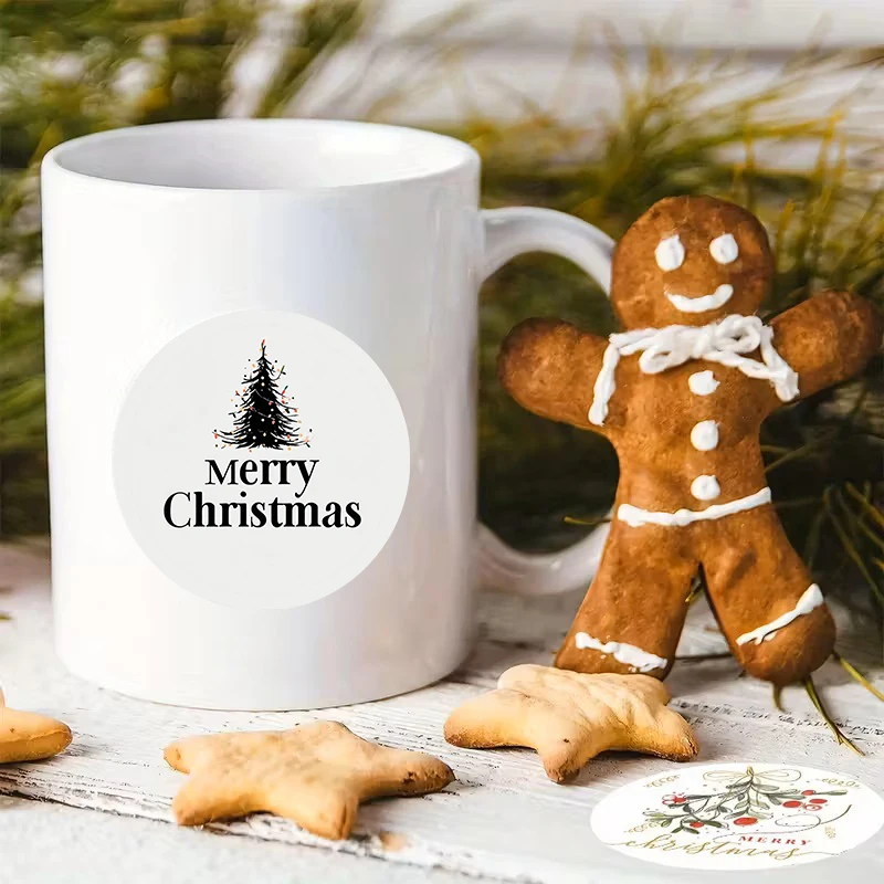 90 peças adesivos personalizados com nome de bênção e número de aniversário para embrulho de presente de festa de Natal