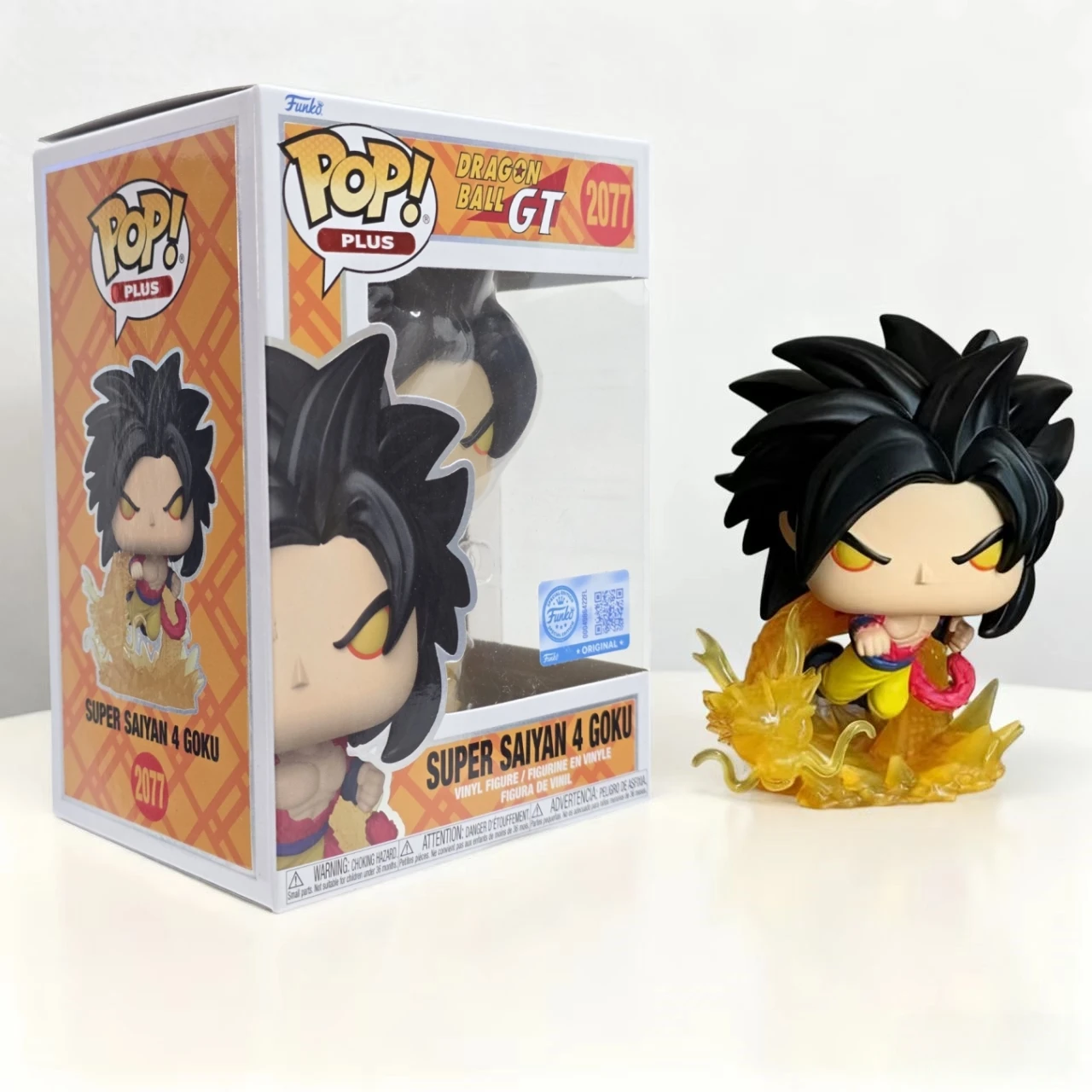 Funko Pop! Figura de Goku Super Saiyan 4 con Puño de Dragón de Dragon Ball GT # Juguete Coleccionable Oficial con Licencia, Edición Limitada para Fans, 2077