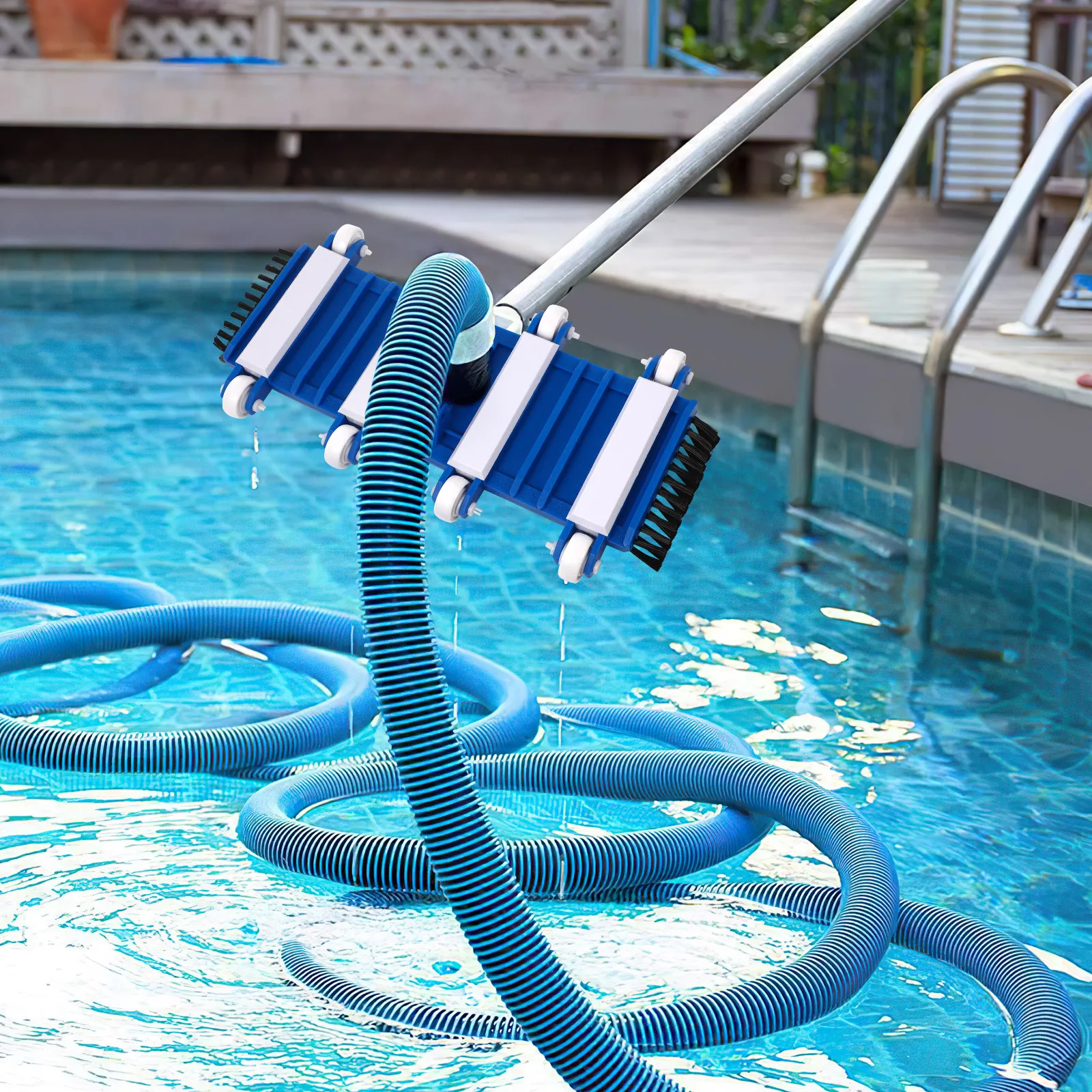 

Pool Vacuum Cleaner Head Heavy Duty Flexible Design for Efficient Underwater Cleaning Compatible with Most Pool Vacuum Systems