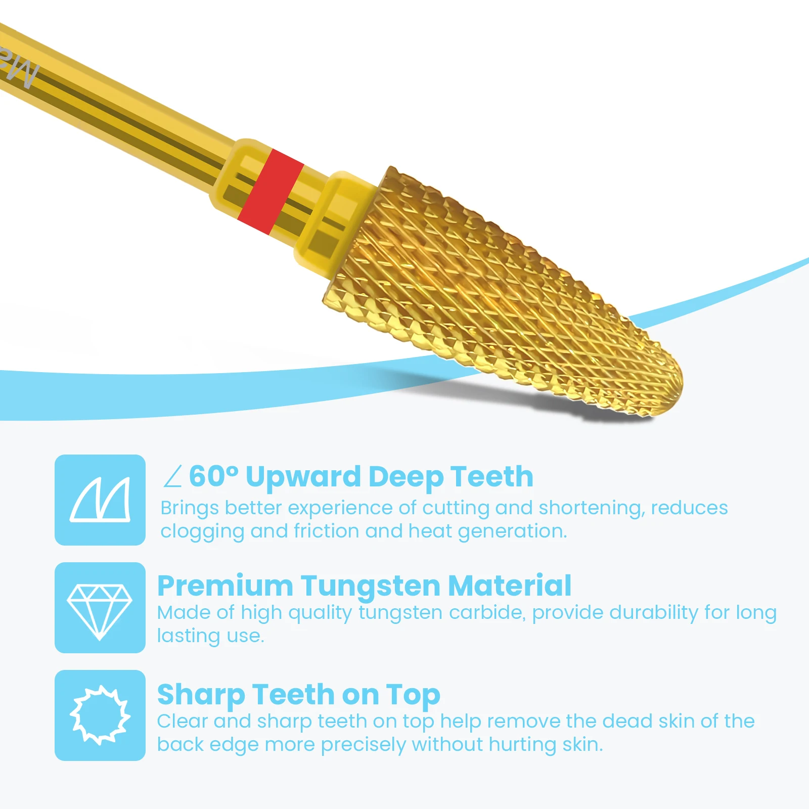 MagiBling كربيد مسمار لقمة ثقب القاطع طحن لهب برو حاد دائم الدرجات مزيل تلميع مانيكير صالون الملحقات