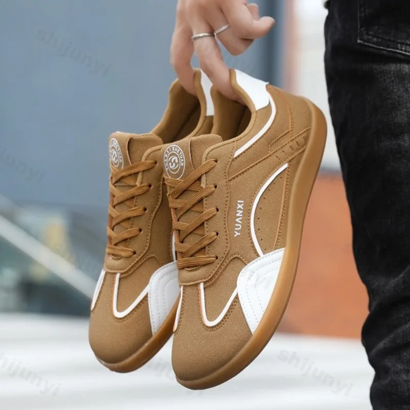 

Men Sneakers 2025 Spring Autumn New Lightweight Comfortable Non Slip Running Shoes Outdoor Fashion Lace Up Vintage Casual Shoes
