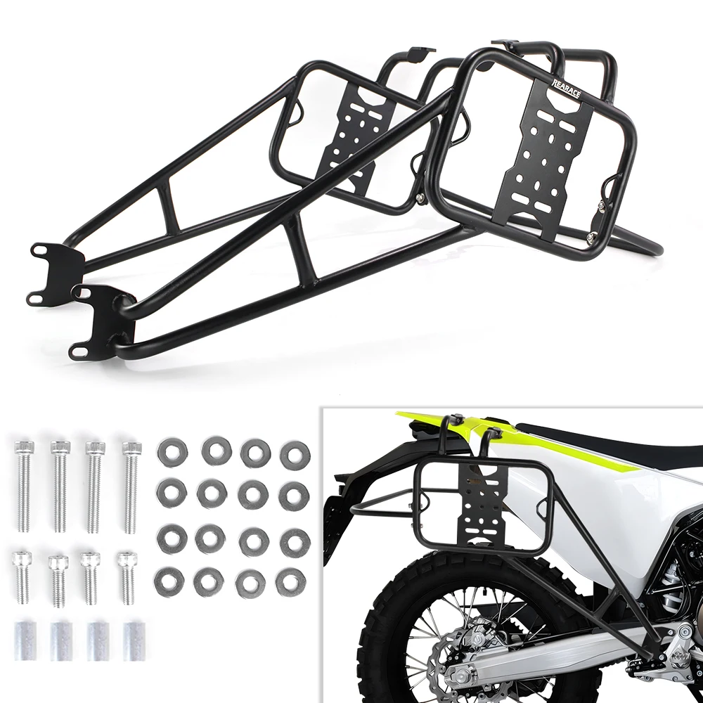 

Fit For Husqvarna 701 Enduro 2016-2024 Motorcycle Steel Saddlebag Support Racks Mounting Brackets Pannier Racks Side carriers