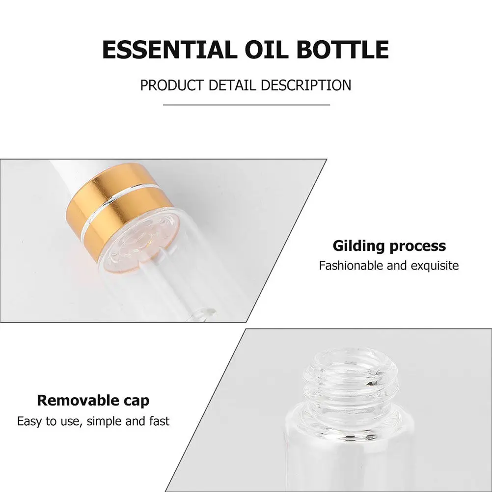 

50Pcs 3Ml Premium Glass Dropper Bottles Protect Against Volatilization Essential Oil Storage Travel Vial Empty Bottle