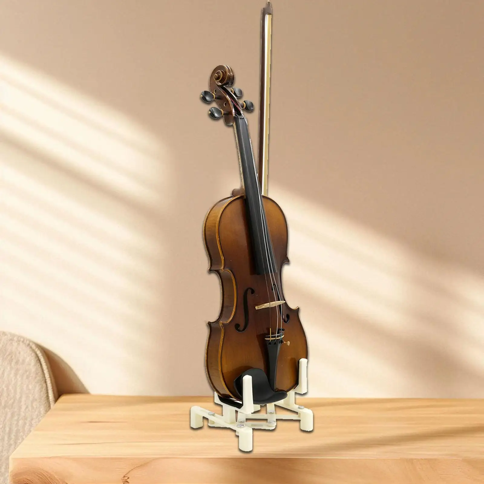 Foldable Violin Stand Holder Violin Support Save Space Extended Rack for