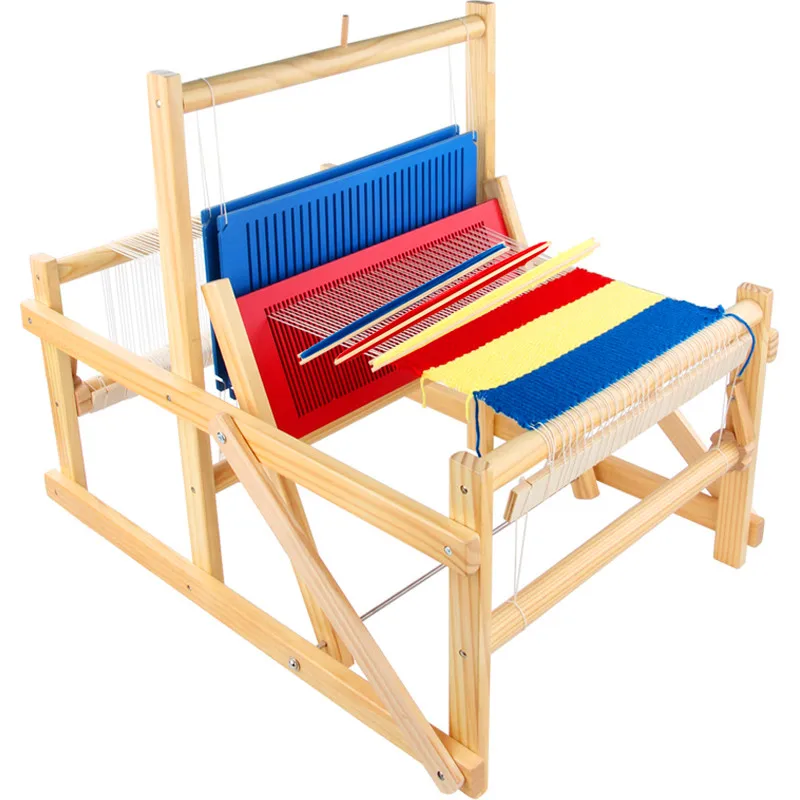 Children's Weaving Machine Kindergarten Corner Hand-Woven DIY Wooden Household Old-Fashioned