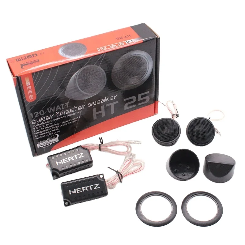 

Оптовая продажа, горячая модель автомобильного твитера, динамик 25 мм, звуковая катушка 92 дБ SPL, хорошее качество, маленькие автомобильные твитеры (пара)