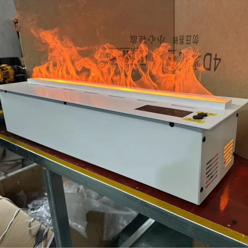 Custom 3d intelligent atomizing fireplace home decoration electronic steam humidifier simulation flame embedded fireplace
