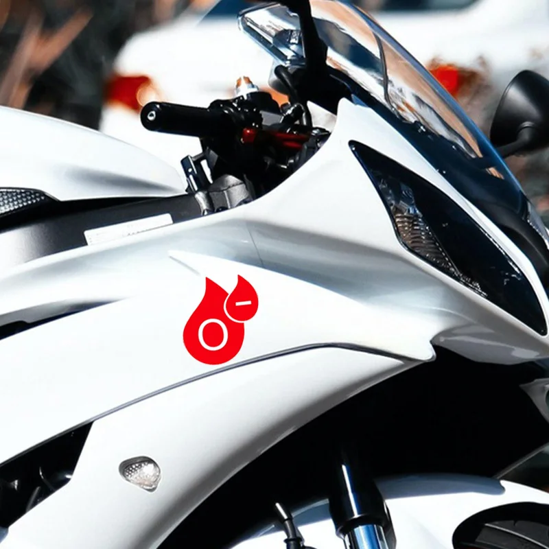 Picture 4: Blood Type Medical Alert Waterproof Vinyl Stickers For Motorcycle Helmet Car Laptop Decal