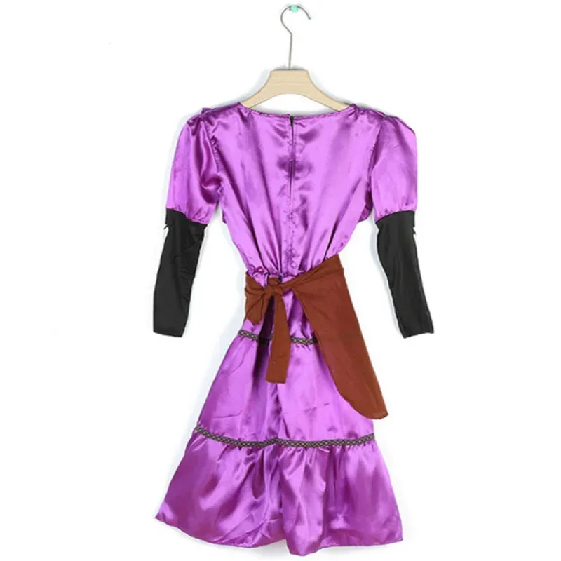 CoCo Mama Imelda Cosplay Costume Girls Skeleton Dresse Music Dreaming Around Halloween Party Fancy Dress For Kids Purple