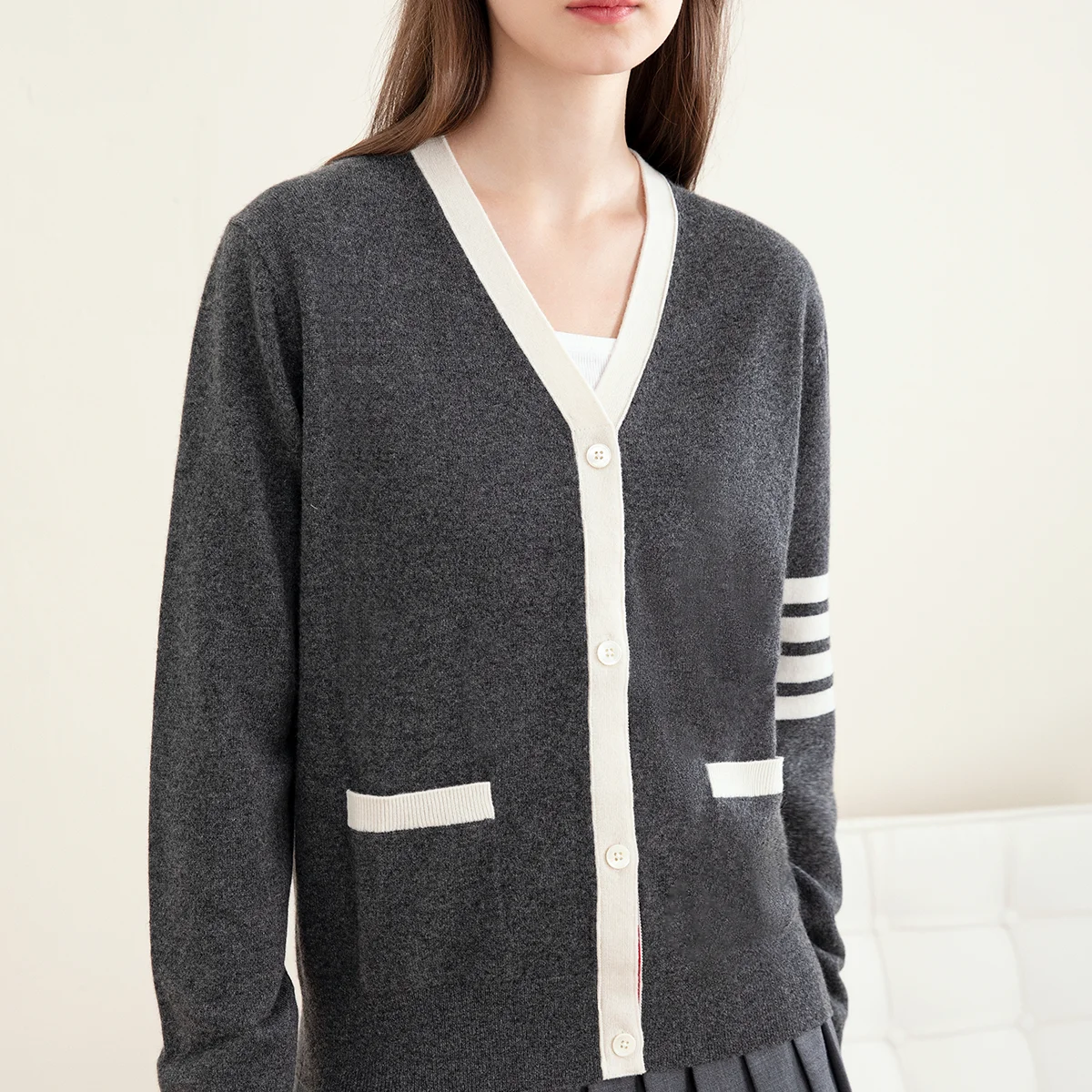 TC-205 High quality womens Clothing 100% pure cashmere sweater women\'s clothing cardigan