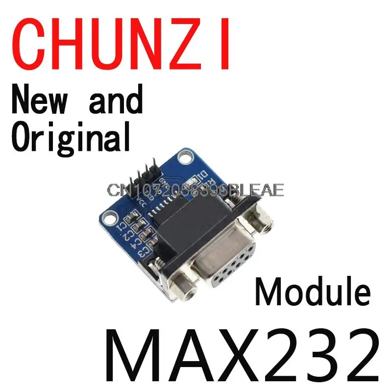 2PCS New and Original MAX3232 RS232 To TTL Serial Port Converter Module DB9 Connector MAX232