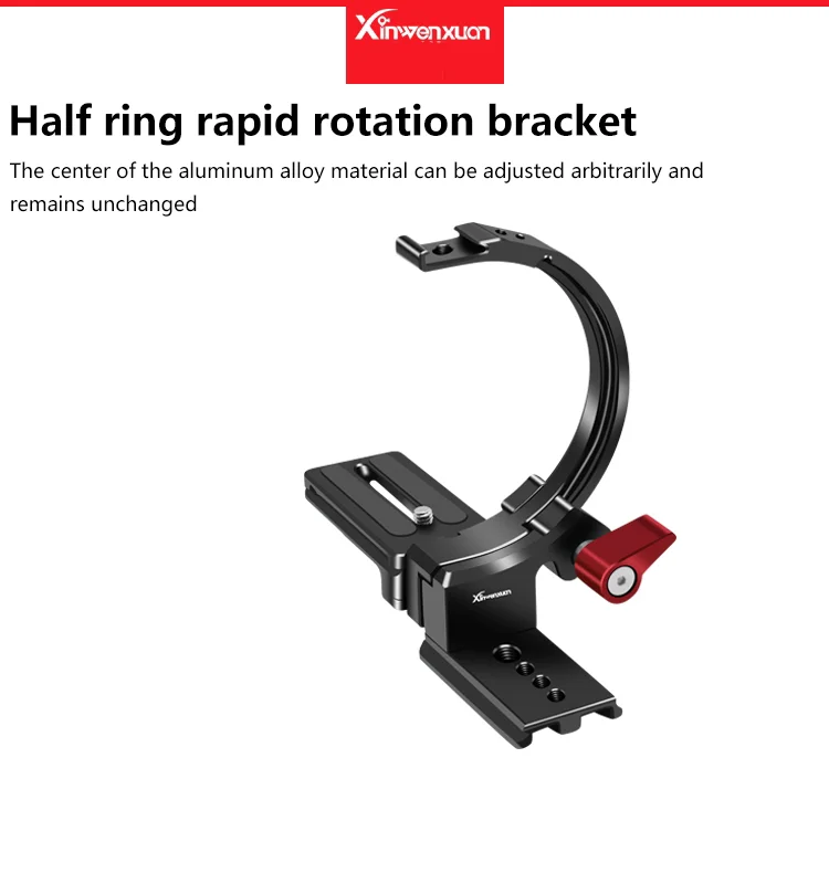 

JYYXF Quickly Switch Rotatable Horizontal-To-Vertical Mount Plate 1/4 Circle Design for Sony Nikon Lumix Tamron Sigma Zeiss