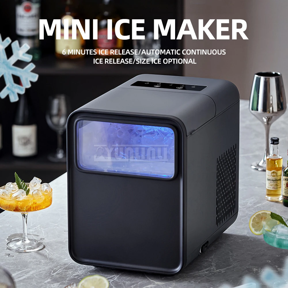 Electric Ice Cube Maker Machine Portable Ice Machine with Self-Cleaning Macchina Per Il Ghiaccio