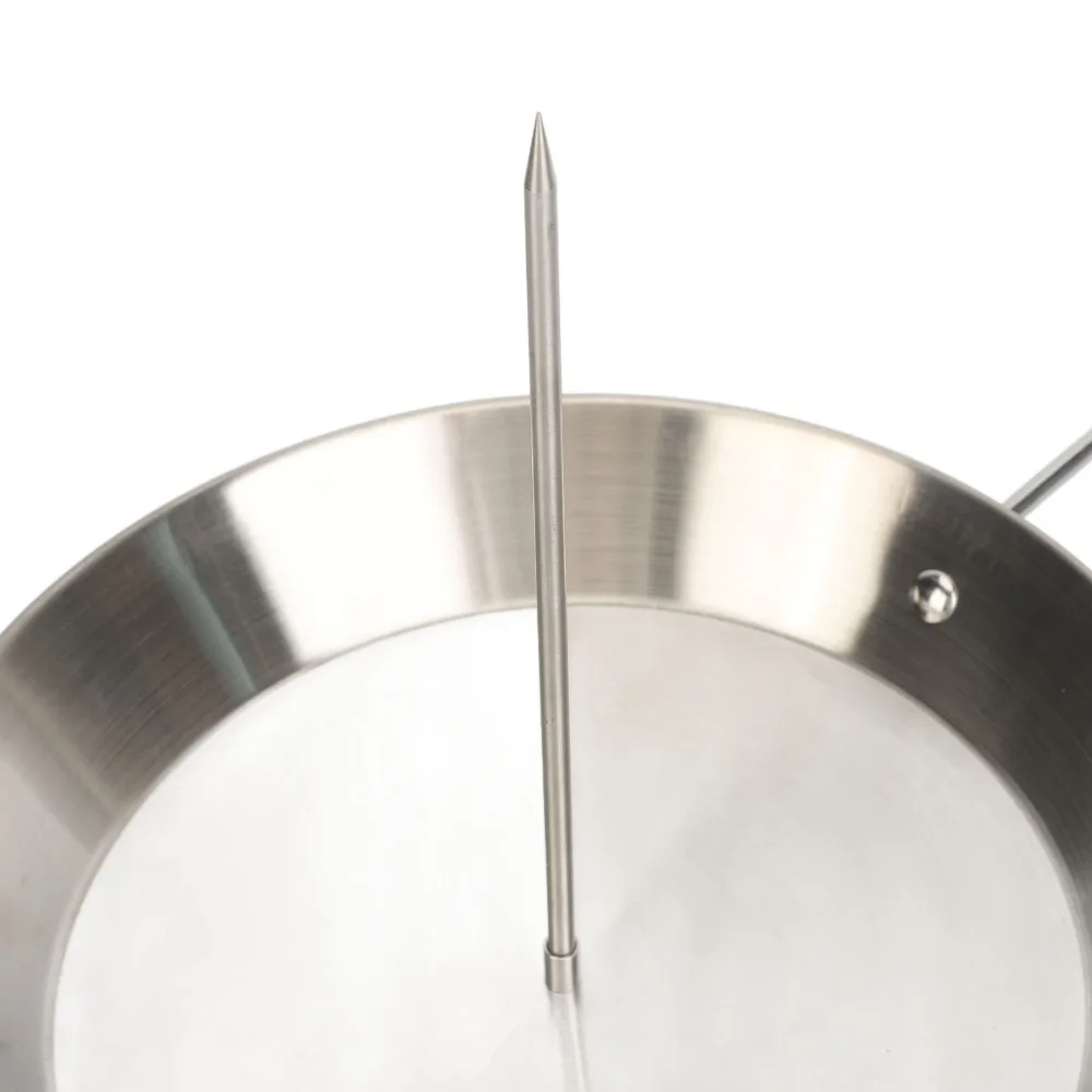 Stainless Steel Vertical Skewer Set Silver Polished Finish Shawarma Spit Stand Round Pan Detachable Spikes Al Pastor Skewer