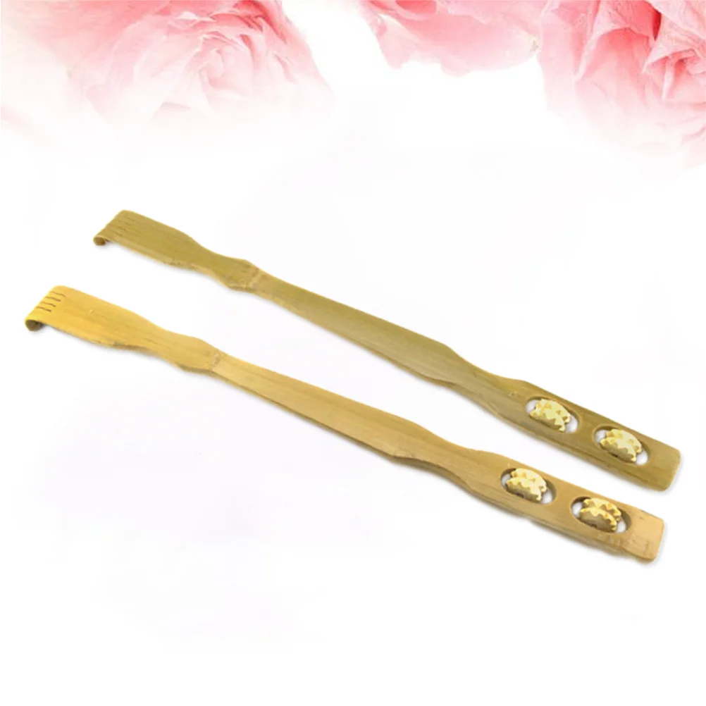 

Bamboo Wooden Back Scratchers Long Hand Back Scratchers with 2 Massage Rollers for Pregnant Women Novel Gifts Friend Family