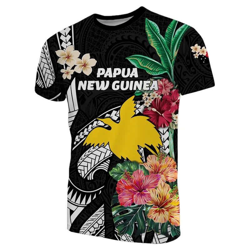 Papua New Guinea T-shirt For Men Summer Casual 3D Printed Polynesia T Shirts Crew Neck Short Sleeves Tops Street Loose Tees