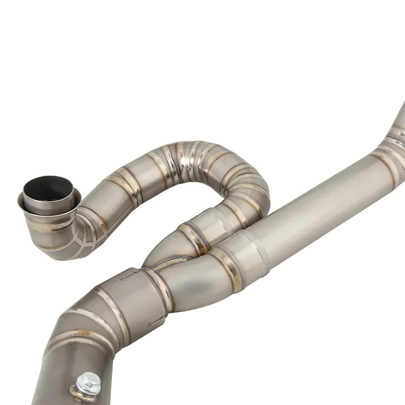 أنظمة سبائك التيتانيوم لعادم الدراجات النارية لـ 1290 Super Adventure R S 2021 - 2024 أنبوب الوصلة الأمامية توصيل كاتم الصوت الأصلي #6