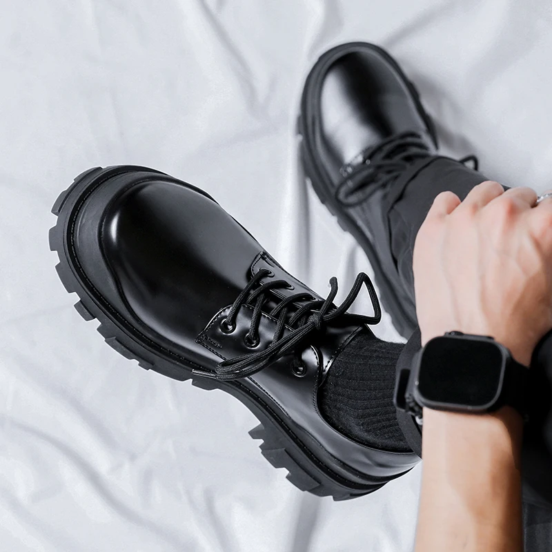 Men's Fashion Shoes lace up oxfords Men Suit Shoes Casual Formal Business leather Shoes Men Italian banquet wedding Shoes men image 2