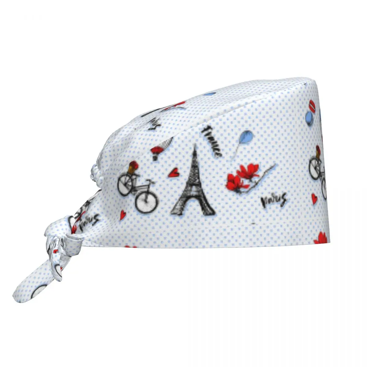 Wholesale Paris Eiffel Tower Hat Cleaning Working Cap Beauty Salon Nursing Cap Male Surgical Hat Scrub Caps